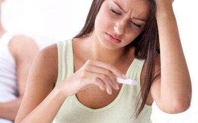 missed period but negative pregnancy test concept worried woman