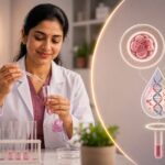 Embryologist performing niPGT non-invasive embryo genetic testing using IVF culture media in a Pune fertility laboratory